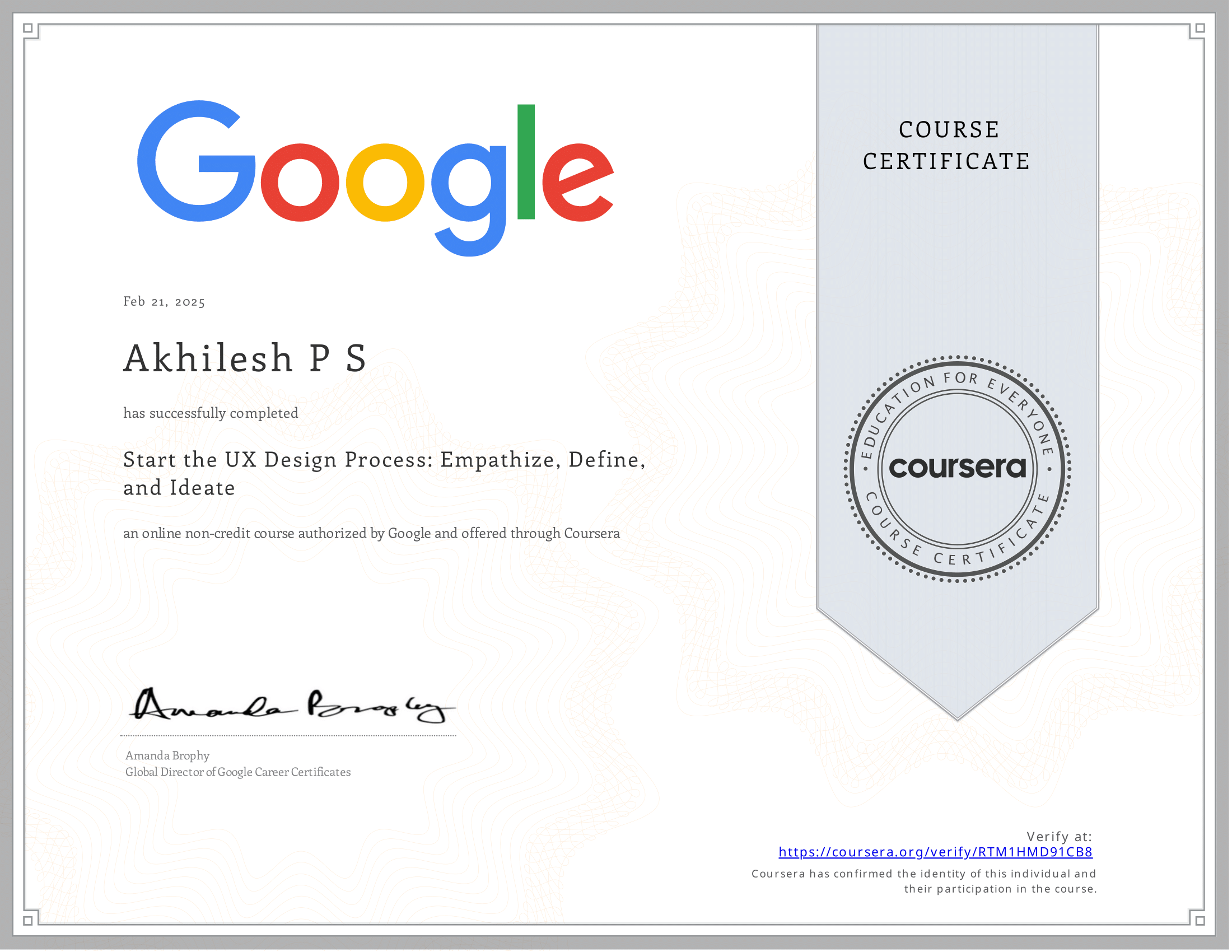 Google UX Design Course 2
